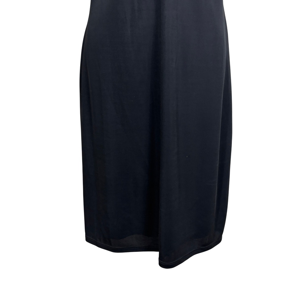 David Meister Black Sleeveless Sweetheart Midi Cocktail Sheath Dress Womens 12 - Picture 3 of 8